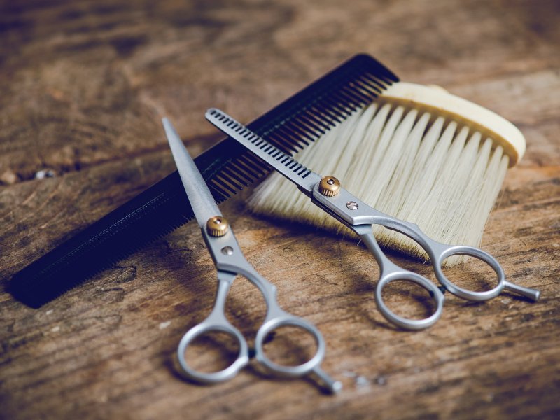 訪問美容室で使う道具